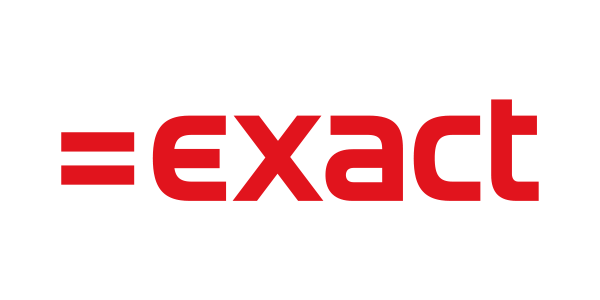 Logo exact - marque de solutions numériques et technologiques en rouge vif